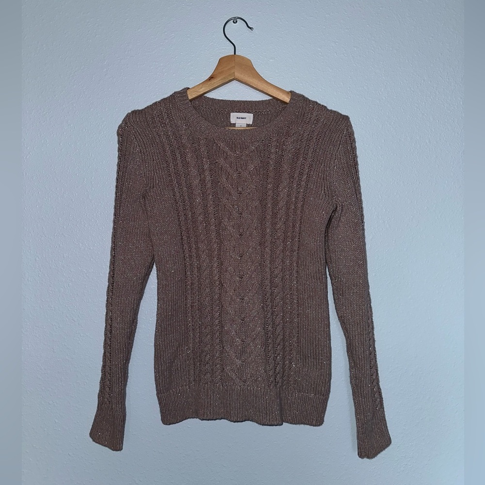 Pink Glittery Sweater S-M